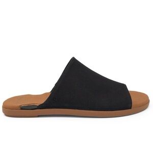 Solely Jane Black Slide Sandals size 9-9.5 Interchangeable Top Summer Vacation